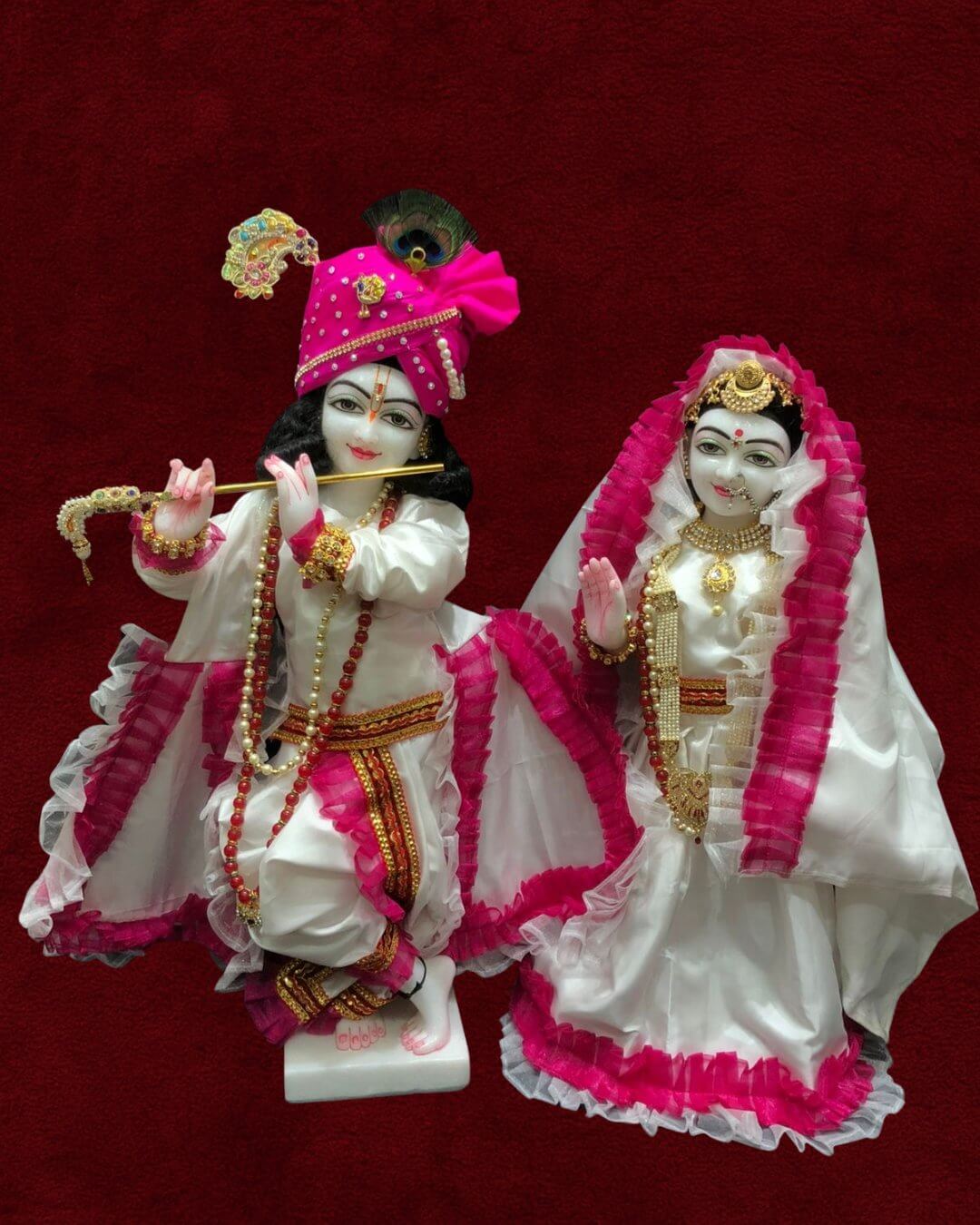 Marble Radha Krishna - Style 4